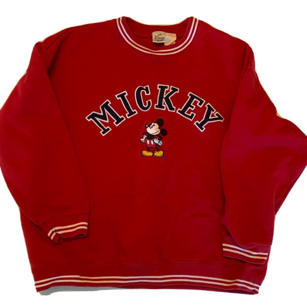 2000s Disney Mickey Mouse Red Sweatshirt | Vintage | Mint | Official Disney